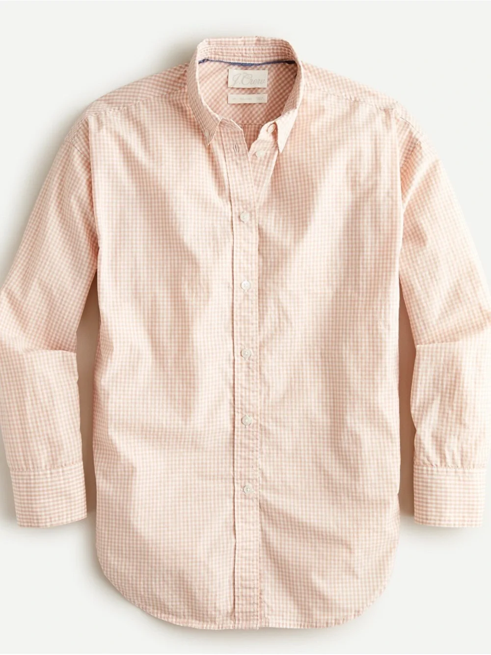 J. Crew Women Relaxed Mini Gingham Button-Down Shirt
